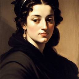 Foto de perfil artistica al estilo de Caravaggio para mujer
