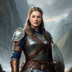 Foto de perfil historica al estilo de Guerrera Vikinga para mujer
