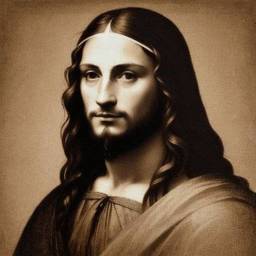 Foto de perfil artistica al estilo de Da Vinci para hombre