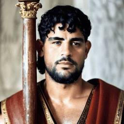 Foto de perfil historica al estilo de Soldado Romano para hombre