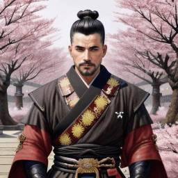 Foto de perfil historica al estilo de Guerrero Samurai para hombre