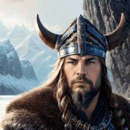 Foto de perfil historica al estilo de Jefe Vikingo para hombre
