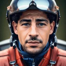 Foto de perfil realista para hombre - Piloto