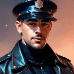 Foto de perfil realista para hombre - Policia