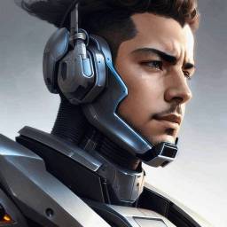 Foto de perfil anime como Piloto Futurista para hombre